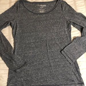 Navy blue long sleeve shirt